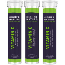 Higher Nature Fizzy C Effervescent Vitamins 20 tablet X 3 (Pack of 3)