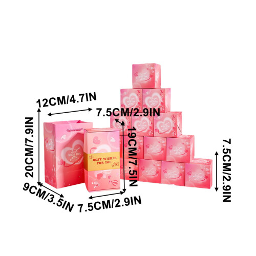 DIY Überraschungs-Geld-Explosionsbox, pink, 10 Stück 1