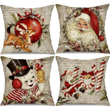 Fețe de pernă de Crăciun 45x45 cm, set de 4