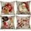 Fețe de pernă de Crăciun 45x45 cm, set de 4 1