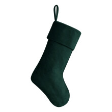 Meia de Natal MOQIN de 50 cm para lareira - Meia de veludo macio com punho para pendurar, ideal para decoração de Natal em família, festas de fim