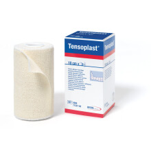 Tensoplast Elastic Adhesive Bandage, EAB Tape for Firm Compression, with Medium Support for Joints, 10 cm x 4.5 m, Cream, 1 Roll
