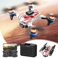 Borstelloze FPV-drone met dubbele 1080p-camera's, vierweg-obstakeldetectie, optische flow, windbestendigheid en gebarenbesturing.