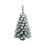 Beflockter Weihnachtsbaum-Tischdeko-Set mit Schneeszene 2