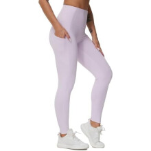Pantalones de yoga gruesos de talle alto con bolsillos, leggings de yoga para correr y entrenamiento con control de abdomen para mujer.