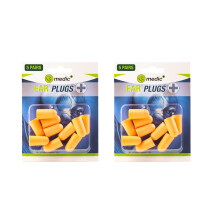 CS Medic Ear Plugs - Soft Foam - Pack of 10 Pairs - Best for Noise Reduction - Work - Sleep - Flying - Concerts