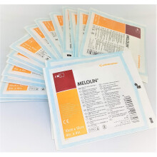 Melolin Sterile Non-Adherent Dressings – 10cm x 10cm, Pack of 5 | Gentle, Absorbent & Protective Wound Pads