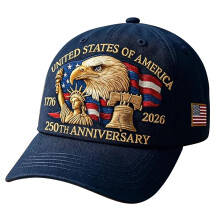 Cappello per il 250 anniversario degli Stati Uniti con stampa della Statua della Libertà e dell'aquila calva – Compatibile con gli eventi