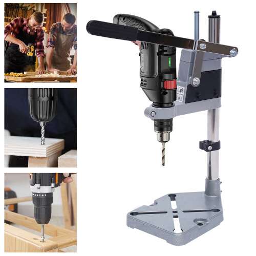 Ηλεκτρική ρυθμιζόμενη βάση τρυπανιού διπλής οπής, φορητή βάση τρυπανιού, 1