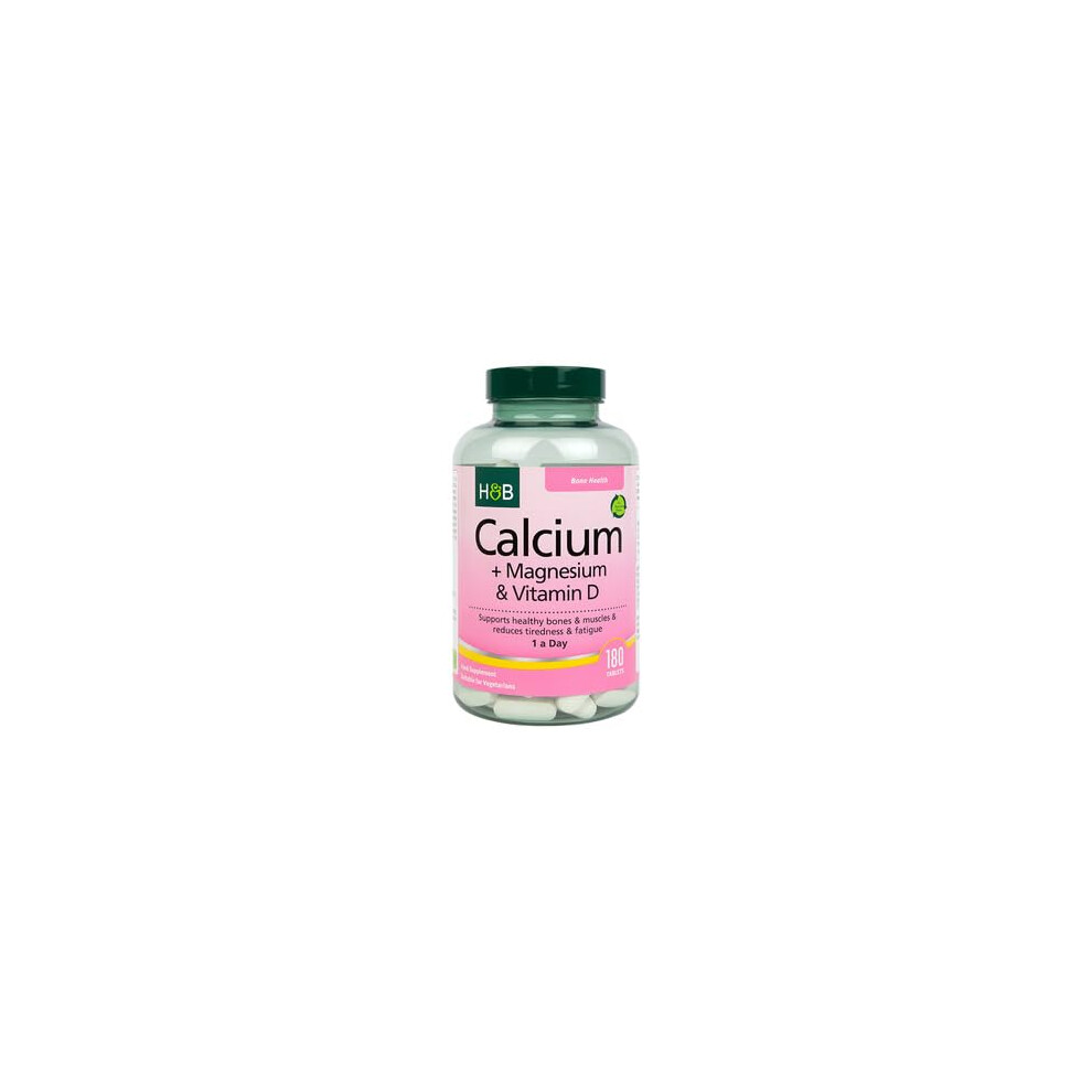 Holland & Barrett Calcium + Magnesium & Vitamin D 180 Tablets