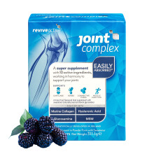 Revive Active Joint Supplement Complex with Marine Collagen, Hyaluronic Acid, Glucosamine - A Daily Sachet - Contributes to The Support of Joints, Car