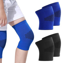 Miiqxx Kids Knee Support,2 Pairs Childs Knee Support Knee Protectors for Kids Knees Compression Sleeves for Volleyball Basketball