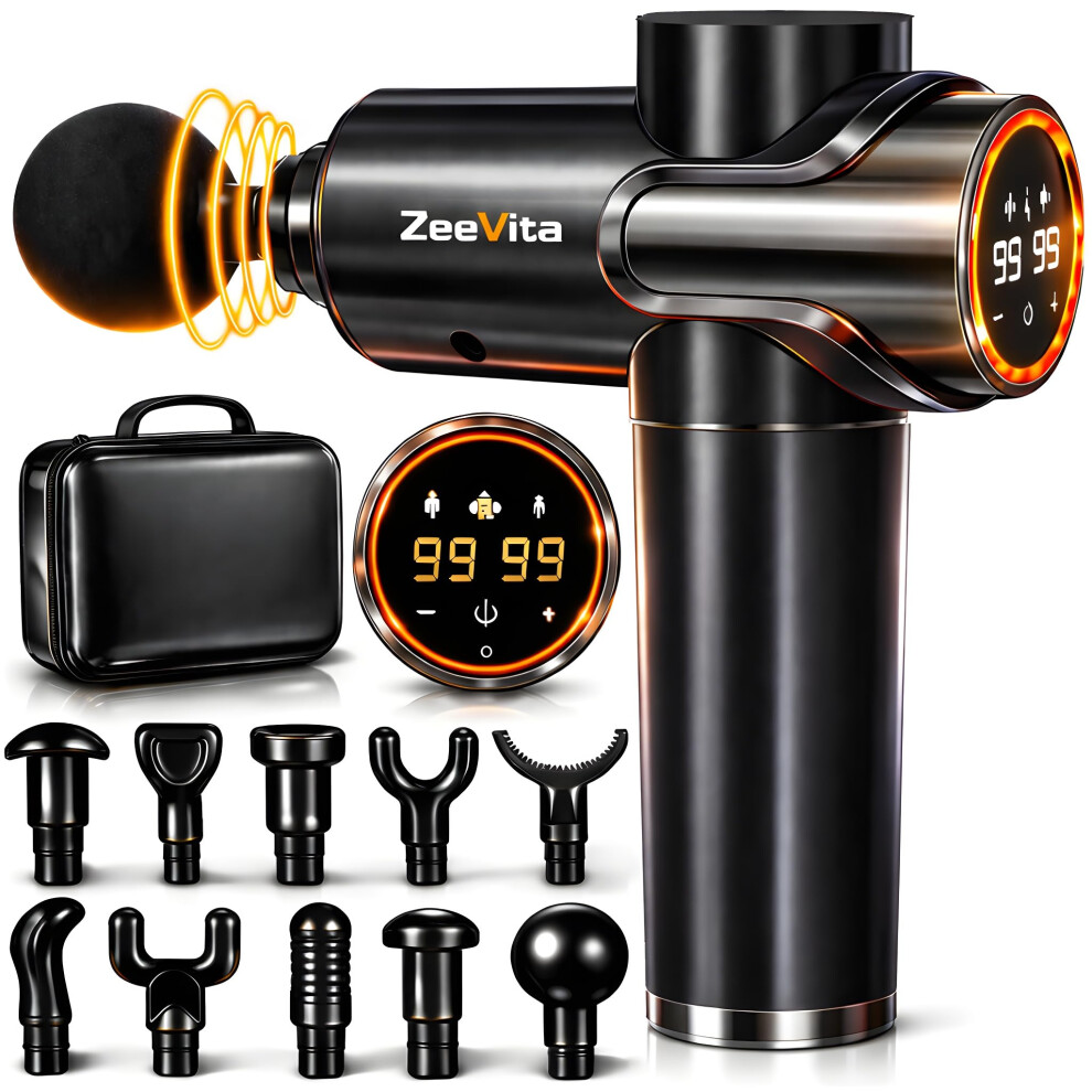 Photos - Massager Powerful 99 Speed Massage Gun with 3 Modes, Portable Deep Tissue Muscle  for Pain Relief Recovery, Percussion Athlet