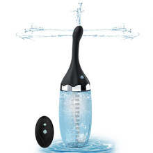 Anal Douche Automatic Enema Bulb - 20oz Electric Enemas for Colon Cleanse for Women with 3 Speeds 5 Spouts, Silicone Douches for M