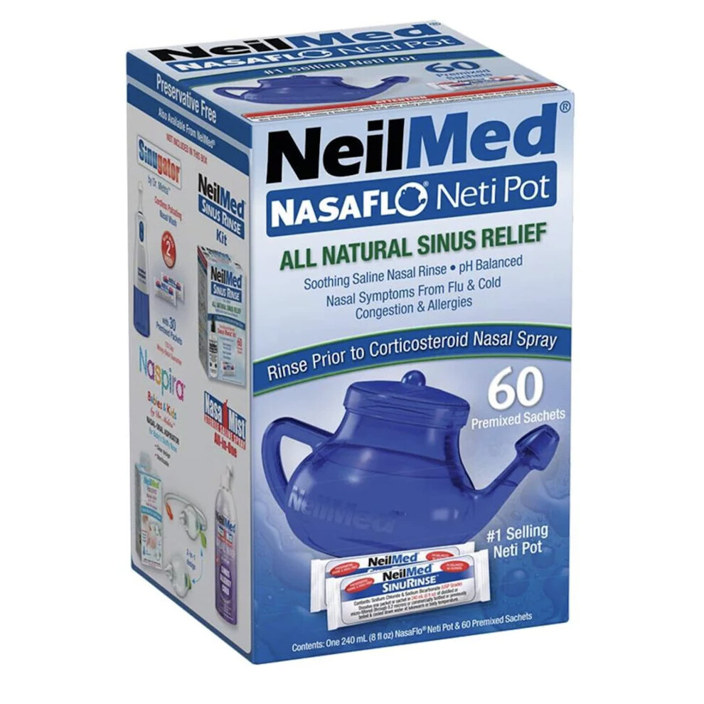 Neilmed Nasaflo Daily Nasal Hygiene 60 Premixed Packets