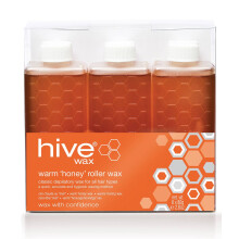 Hive Options Classic Warm Honey Wax Roller Depilatory Wax Cartridges 80g - Pack of 6