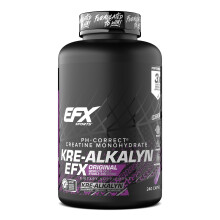 EFX Sports Kre-Alkalyn EFX | pH Correct Creatine Monohydrate Pill Supplement | Strength, Muscle Growth & Performance | 120 Serving