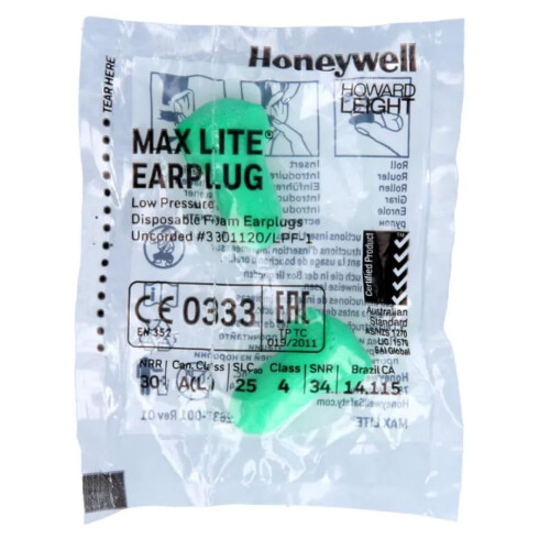 20 Pairs of Howard Leight Max Lite Ear Plugs