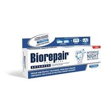 Biorepair:"Dentifricio per la Notte" (Intensive Night Repair) Toothpaste with microRepair * 2.5 Fluid Ounce (75ml) Tube * [ Italia