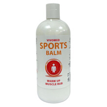 Vivomed Sports Massage Balm – Warming Muscle Heat Up Rub for Pre-Exercise Relief & Recovery | Arnica & Helianthus Oil Lotion | 500