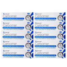 Lumecare Carbomer Cooling and Soothing Eye Gel for Dry Eyes. 10 Tube Multipack