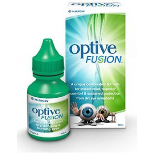 Optive fusion eye drops 10ml (pack of 2)