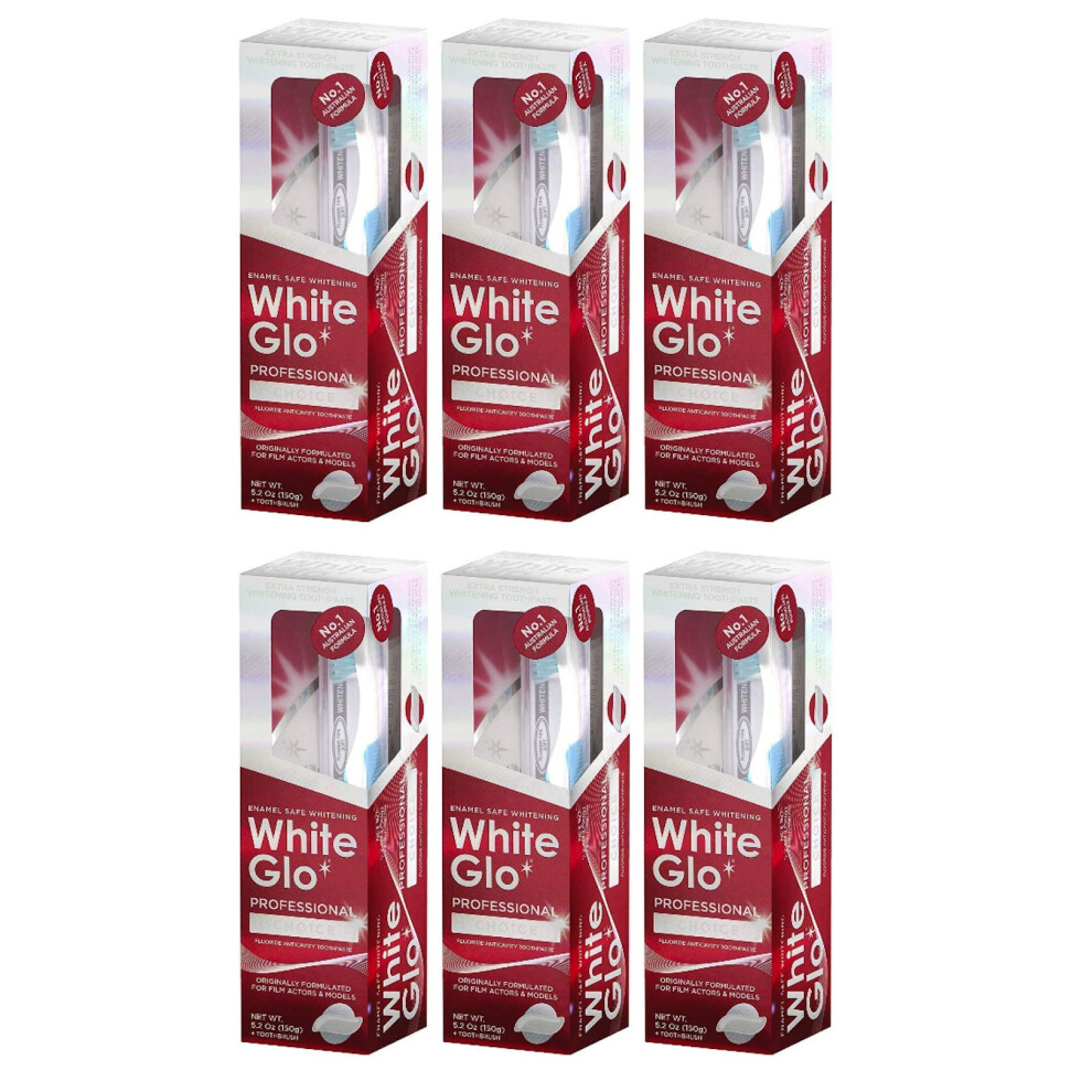 White Glo Extra Strength Ning Toothpaste Professional Choice (100Ml) - Pack Of 6