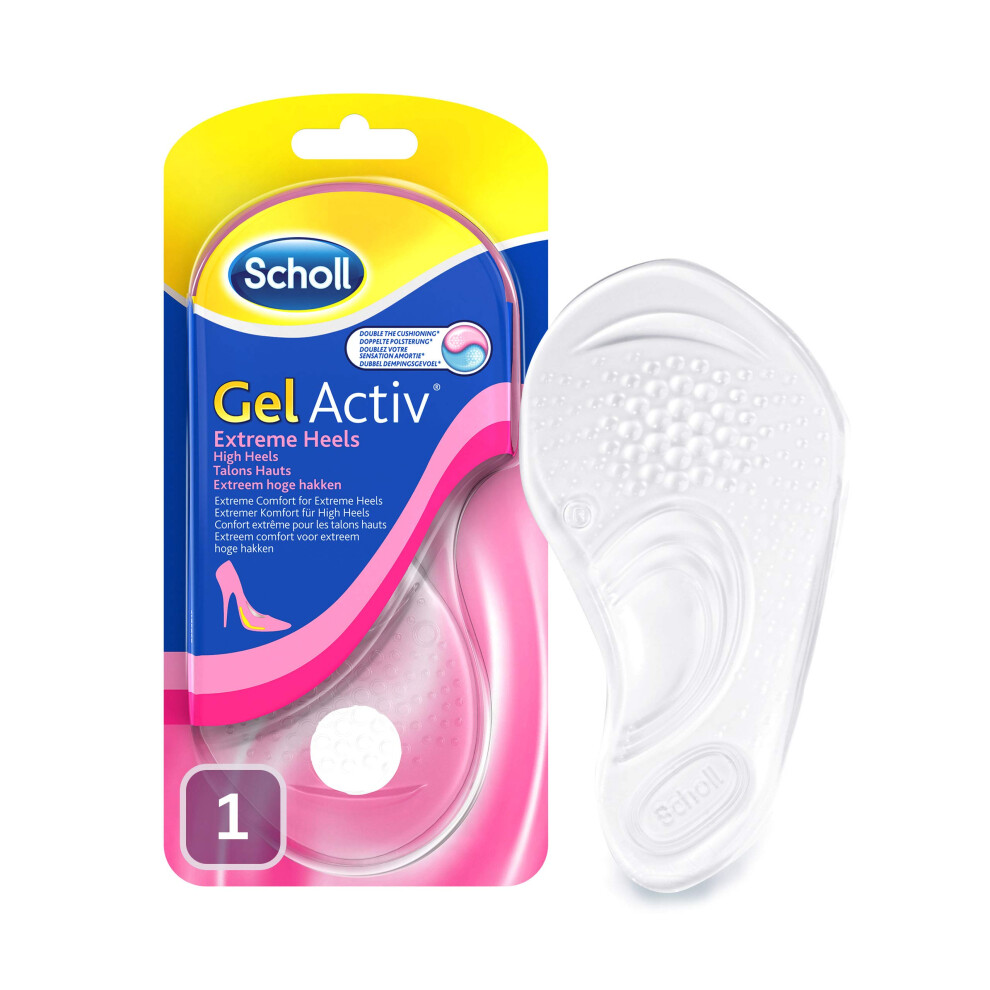 Scholl Gel Activ Comfy Insoles Extreme Heels, Uk 3-7.5