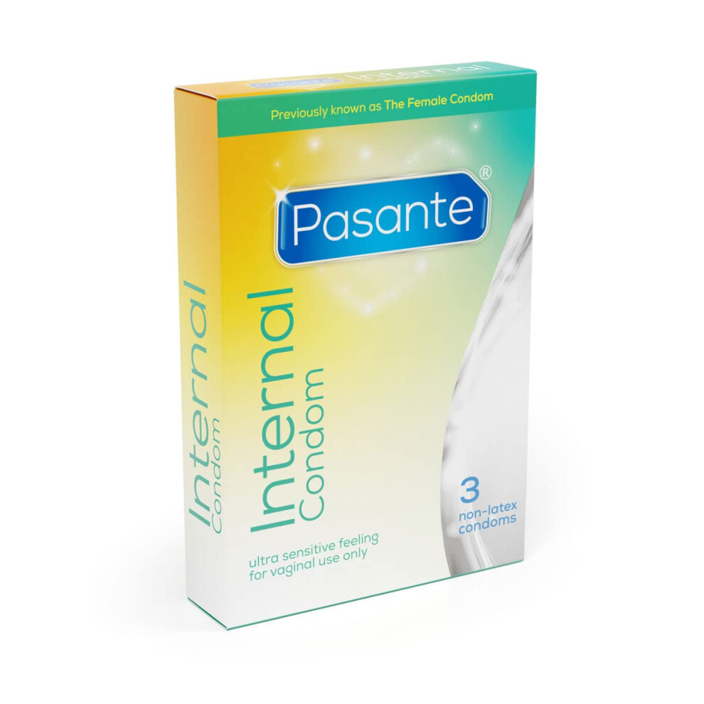 Pasante Internal Non-Latex Condoms (Previously Known As Female Condom) - Pack Of 3