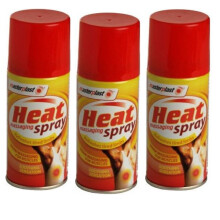 Impressions 3 X 150ml Heat Massaging Spray - Deep Muscular Fast Relief for Sports Sprains & Injuries - Unisex Adults with Muscle P