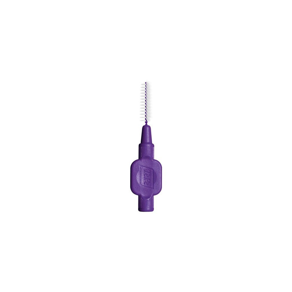 Tepe Purple Interdental Brush (Sealed Pack Of 25 Brushes With 25 Hygiene Caps/Handles) (1.10Mm Large ) By