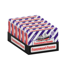 Fisherman's Friend - Pack of 6, 45g Blackcurrant Lozenge Packs, Sugar Free Menthol Lozenges (45g x 6)