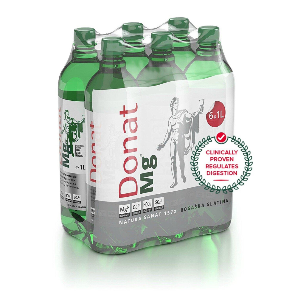 Photos - Vitamins & Minerals Natural Magnesium Water - 1000mg Magnesium in 1000ml ''Donat Mg'' Bulk Pack 6x1L