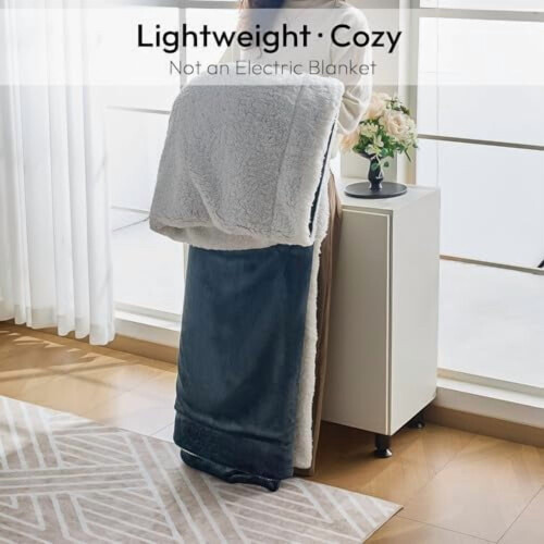 Reversible Sherpa Throw Blanket 60x80 in 2