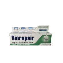 Biorepair Total Protection Toothpaste 75ml (Pack of Two) Protect Enamel & Repair from Acid Erosion and Plaque Safe for Whole Famil