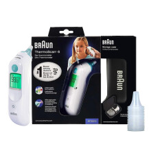 Braun ThermoScan 6, IRT6515 – Digital Ear Thermometer for Adults, Babies, Toddlers and Kids – Fast, Gentle, and Accurate with Colo
