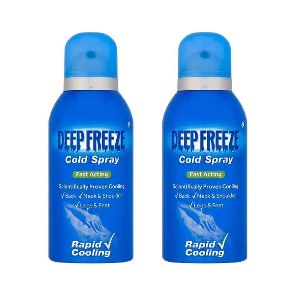 Sufe 2X75ml Fast Pain Relief Cold Spray Injuries Muscle Strains Joint