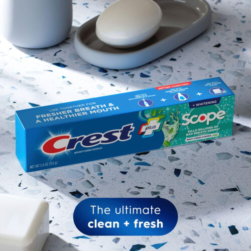 Crest Crest Complete Whitening Scope Toothpaste, Minty Fresh, 5.4 Ounce/459 Grams 3 Pack 1