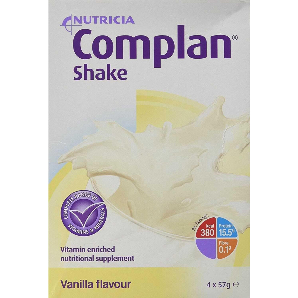 Complan Shake Flavoured Shakes Vanilla 57G 4