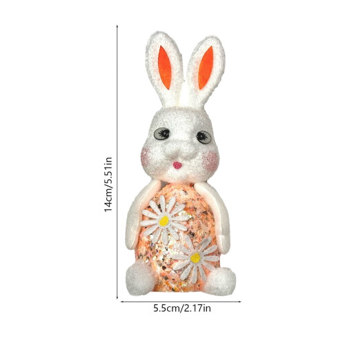 Påskehare skumfigur dekorativ ornament 1 stk. 2