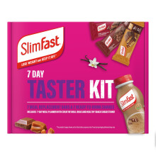 SlimFast 7-Day Taster Kit – 7 Meal Replacement Bars & 7 Ready-to-Drink Shakes, High Protein, High Fibre, 27 Vitamins & Minerals, 7