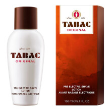 Tabac Original Men's Pre-Electric Shave Lotion 150ml - Enhances Electric Shaving with Classic Scent