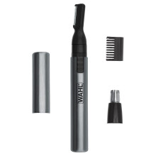 Wahl Micro Groomsman Personal Pen Trimmer & Detailer for Hygienic Grooming with Rinseable, Interchangeable Heads for Eyebrows, Nec