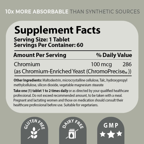 Pharma Nord 100 mcg Bio-chromium - Pack of 60 Tablets 1