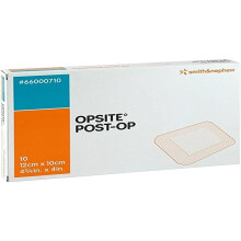 Smith & Nephew SJ66000710 Opsite Post-Op Dressing with Pad, 10cm x 12cm, Pack of 10