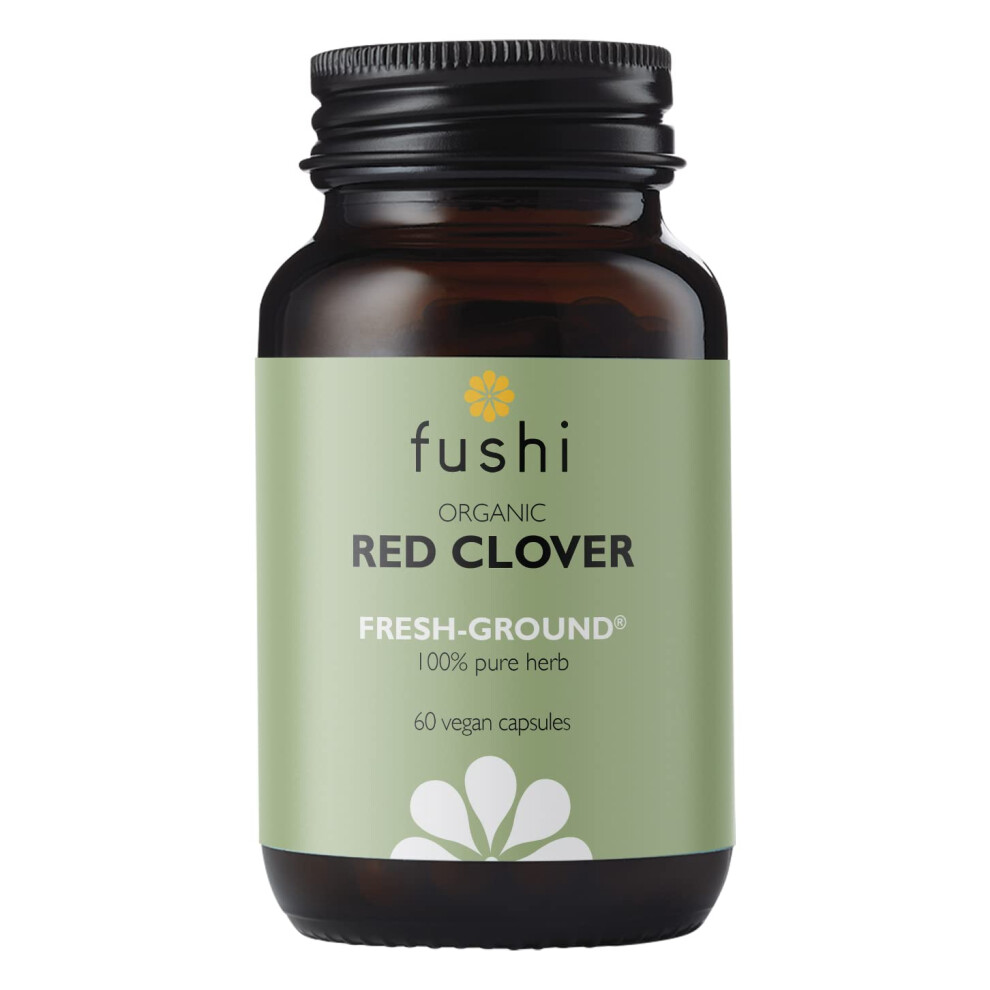Fushi Red Organic Clover Capsules, 60 Caps | Fresh-Ground Whole Food | Rich In Minerals, Supports Women's Health | Indigenously So
