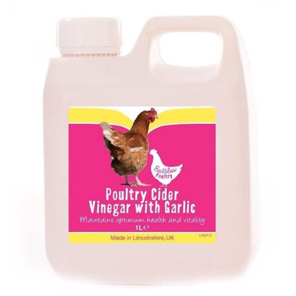 Battles Poultry Cider Vinegar & Garlic - 1 Litre