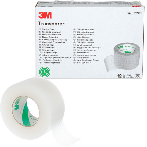 Transpore 3M 1527-1 Tape (Pack of 12)