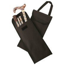 Black Carry Pouch for a Folding Stick with Handle (Stick NOT Included)