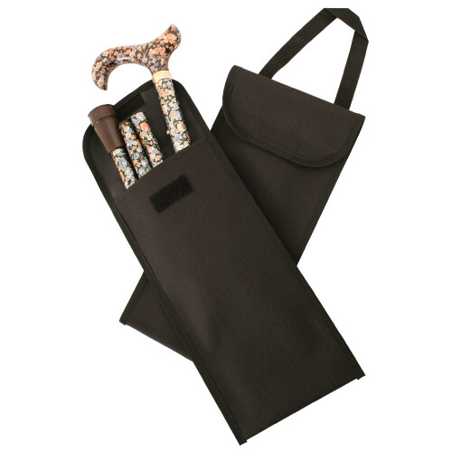 Black Carry Pouch for a Folding Stick with Handle (Stick NOT Included)